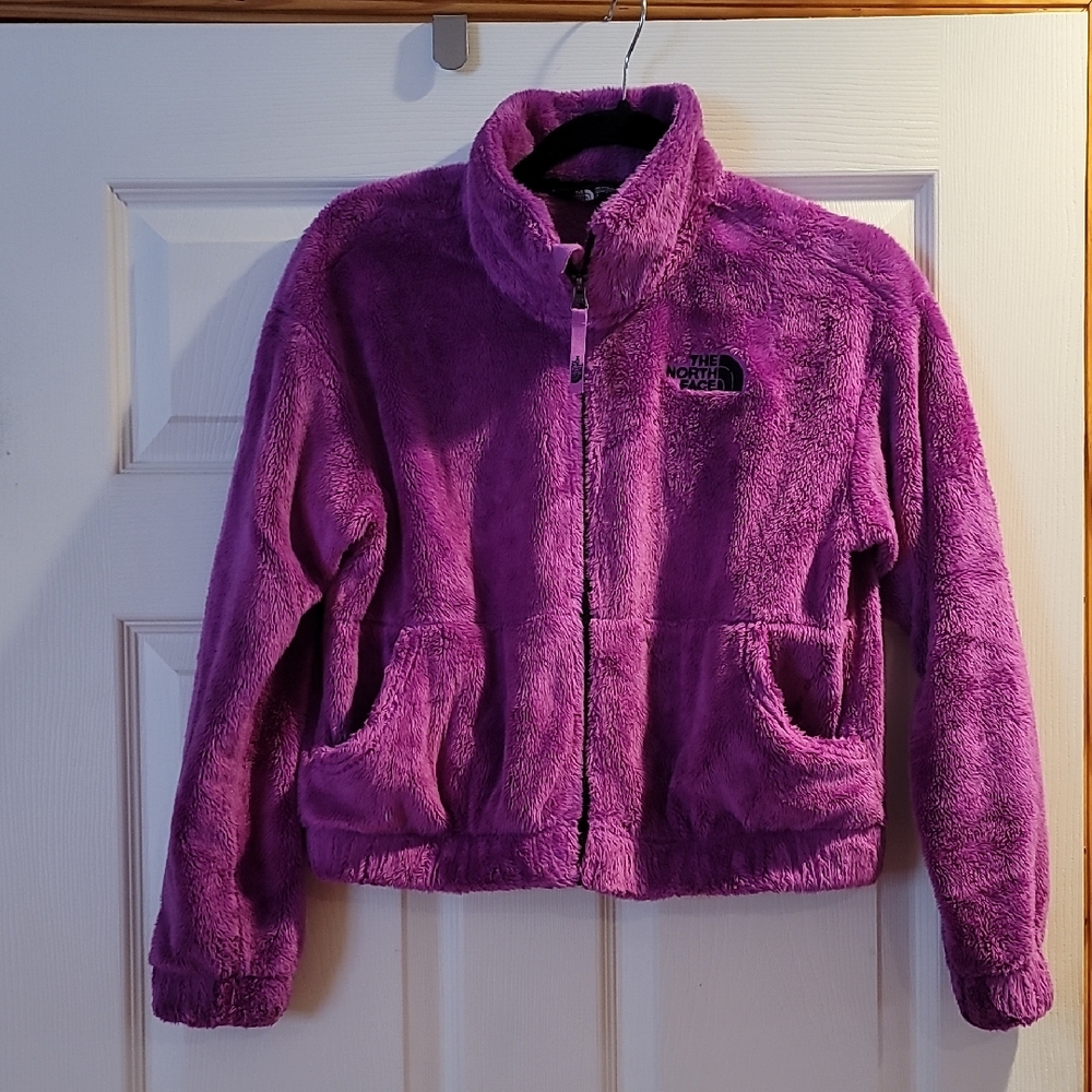 The North Face Kids Plush Purple Jacket Large 14/16